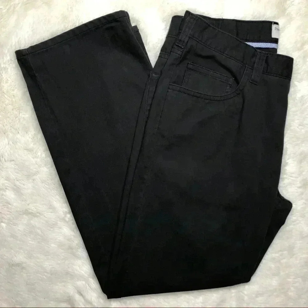 Perry Ellis Cottons Dull Black Chino Pants Size 34